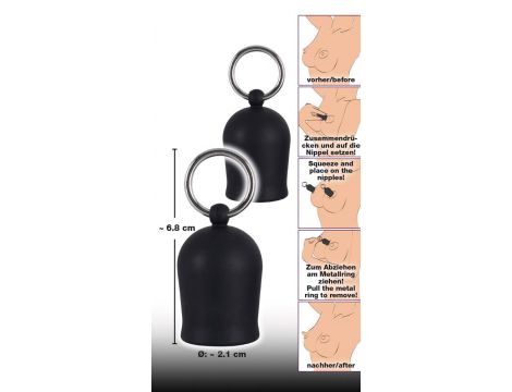 Pompki na sutki Black Velvets czarne silikonowe - 7