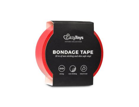 Czerwona taśma bondage EasyToys 20 m