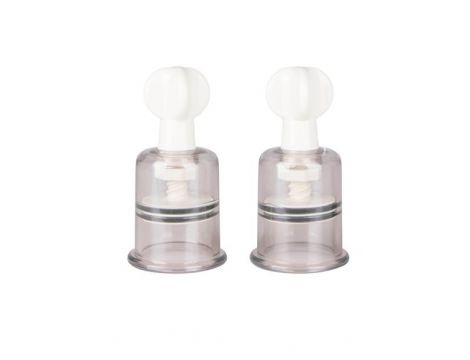 Pompki ssące na sutki i łechtaczkę EasyToys Medium transparentne 2 szt - 2