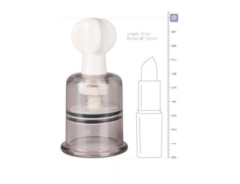 Pompki ssące na sutki i łechtaczkę EasyToys Medium transparentne 2 szt - 4