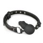 Knebel piłkowy z silikonowym penisem EasyToys czarny 9.5 cm - 7