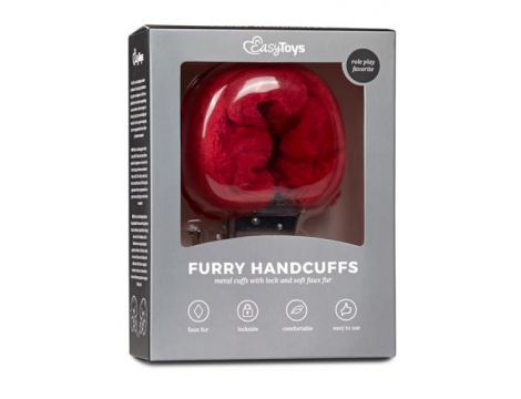 Pluszowe kajdanki EasyToys czerwone 28 cm