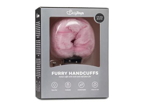 Kajdanki pluszowe EasyToys różowe