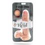 Dildo z jądrami ToyJoy dual density 18 cm jasny - 4