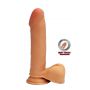 Dildo o podwójnej gęstości ToyJoy jasny 20 cm z jądrami - 2