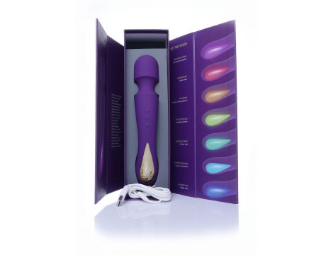 Masażer silikonowy Zenith ToyJoy fioletowy USB 23 cm - 6