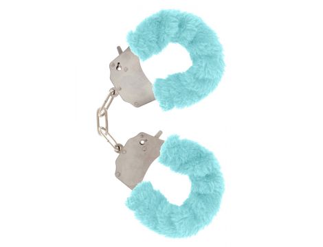 Kajdanki piórkowe regulowane ToyJoy aqua