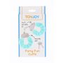 Kajdanki piórkowe regulowane ToyJoy aqua - 4