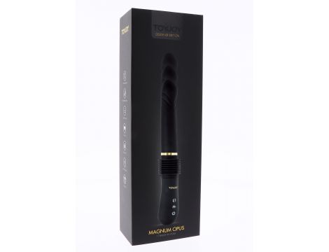 Wibrator pchający Magnum Opus ToyJoy czarny 31 cm USB - 2