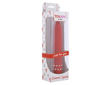 Wibrator Diamond Superbe Vibe ToyJoy czerwony 15.5 cm - 2