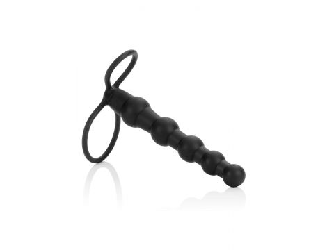 Podwójny penetrator silikonowy Calexotics czarny 14.5 cm