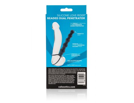 Podwójny penetrator silikonowy Calexotics czarny 14.5 cm - 3
