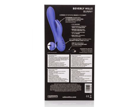 Wibrator króliczek Beverly Hills Bunny fioletowy Calexotics - 3