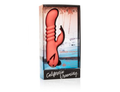 Wibrator silikonowy Calexotics Orange County Cutie pomarańczowy USB - 2