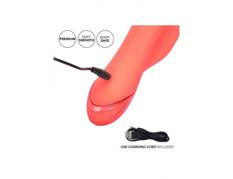 Wibrator silikonowy Calexotics Orange County Cutie pomarańczowy USB - 6