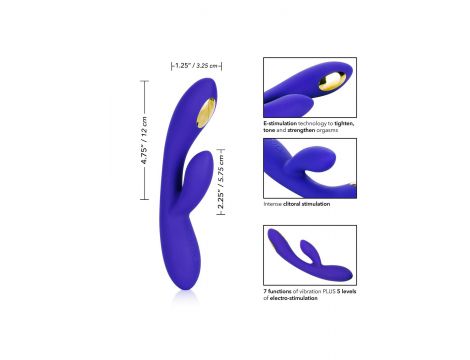 Wibrator punktu G Estim Dual Wand niebieski 21.5 cm - 4