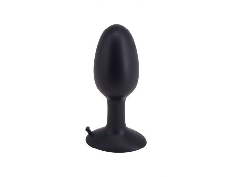 Korek analny silikonowy Roll Play Medium czarny 10 cm