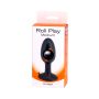 Korek analny silikonowy Roll Play Medium czarny 10 cm - 3