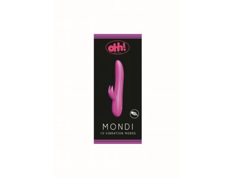 Wibrator króliczek Mondi fioletowy USB 208 mm