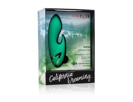 Wibrator silikonowy Calexotics Sierra Sensation zielony 10 funkcji - 2