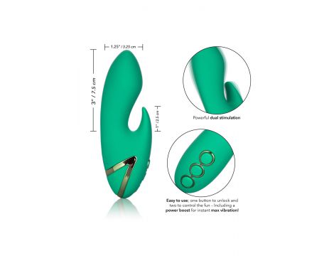 Wibrator silikonowy Calexotics Sierra Sensation zielony 10 funkcji - 4