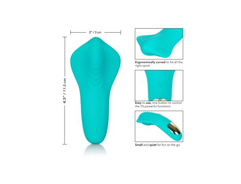 Masażer łechtaczki Slay Pleaser Aqua Calexotics 11.5 cm USB - 4