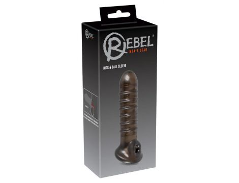 Przedłużka na penisa Rebel dymna 18 cm TPR