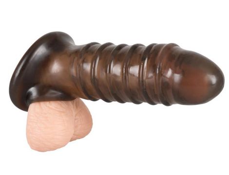 Przedłużka na penisa Rebel dymna 18 cm TPR - 7