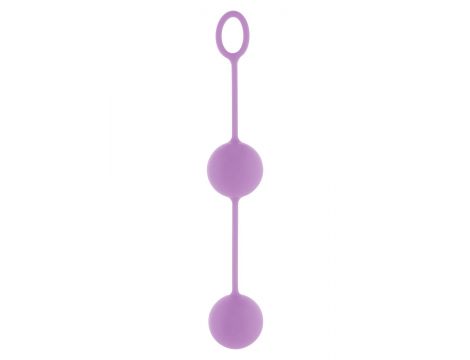 Kulki gejszy silikonowe Rock Roll Balls ToyJoy fioletowe - 2