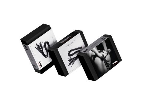 Pejcz Whips Collection duży czarny 80 cm - 3