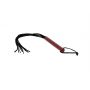 Pejcz mały skórzany Whips czerwony 60 cm - 3