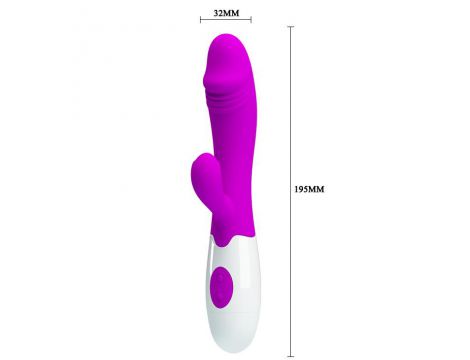 Wibrator punktu G Pretty Love Snappy silikonowy 30 trybów 20 cm - 6