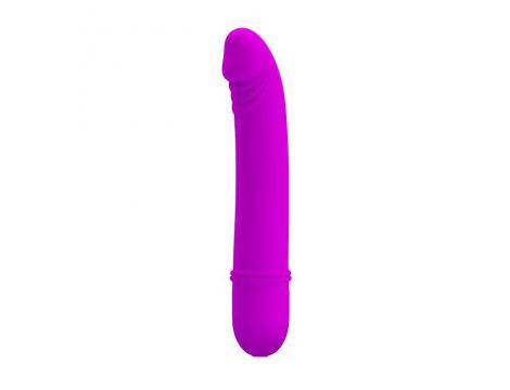 Wibrator mini silikonowy Pretty Love purpurowy 12 cm 10 funkcji - 2