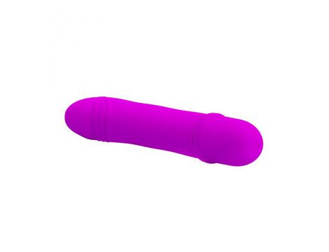Wibrator mini silikonowy Pretty Love purpurowy 12 cm 10 funkcji - 4