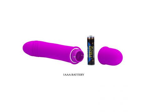 Wibrator mini silikonowy Pretty Love purpurowy 12 cm 10 funkcji - 8