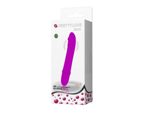 Wibrator mini silikonowy Pretty Love purpurowy 12 cm 10 funkcji - 7
