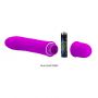 Wibrator mini silikonowy Pretty Love purpurowy 12 cm 10 funkcji - 9