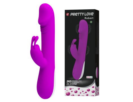 Wibrator króliczek silikonowy Pretty Love Robert 30 trybów 21 cm