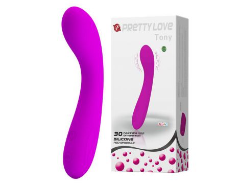 Wibrator punktu G silikonowy Pretty Love Tony 30 trybów 16 cm