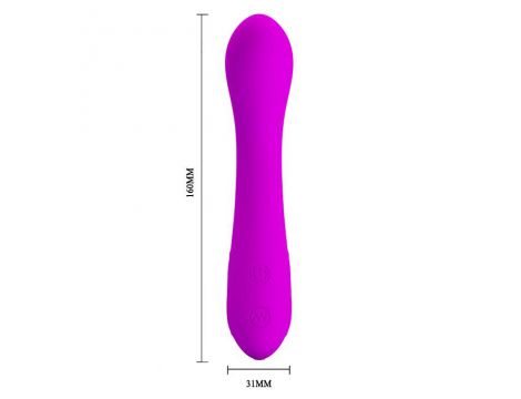Wibrator punktu G silikonowy Pretty Love Tony 30 trybów 16 cm - 6