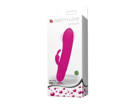 Mini wibrator silikonowy Pretty Love Cesar różowy 12 cm - 9