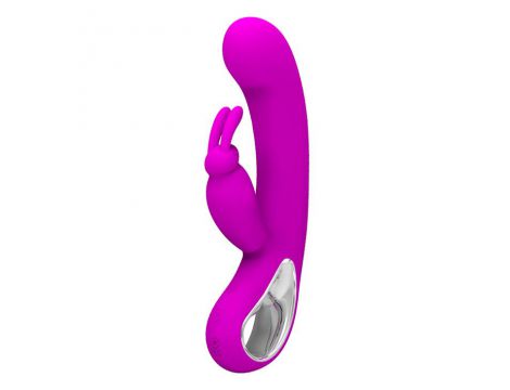 Wibrator króliczek silikonowy Pretty Love Webb różowy USB 21 cm - 2