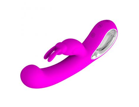 Wibrator króliczek silikonowy Pretty Love Webb różowy USB 21 cm - 5