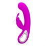 Wibrator króliczek silikonowy Pretty Love Webb różowy USB 21 cm - 4
