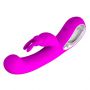 Wibrator króliczek silikonowy Pretty Love Webb różowy USB 21 cm - 6