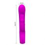 Wibrator króliczek silikonowy Pretty Love Webb różowy USB 21 cm - 7