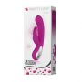 Wibrator króliczek silikonowy Pretty Love Webb różowy USB 21 cm - 10