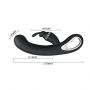 Wibrator króliczek silikonowy Pretty Love Webb czarny USB 21 cm - 6