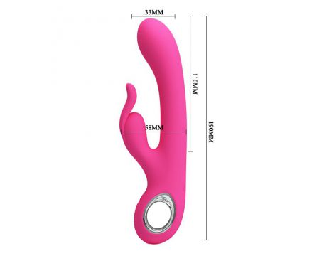 Wibrator króliczek Pretty Love Carina różowy USB - 5