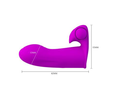 Wibrator na palec Pretty Love Maxwell fioletowy - 5